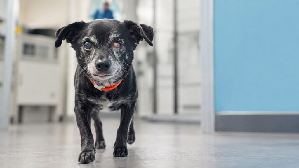 Sebastián after surgery for a severe spinal fracture